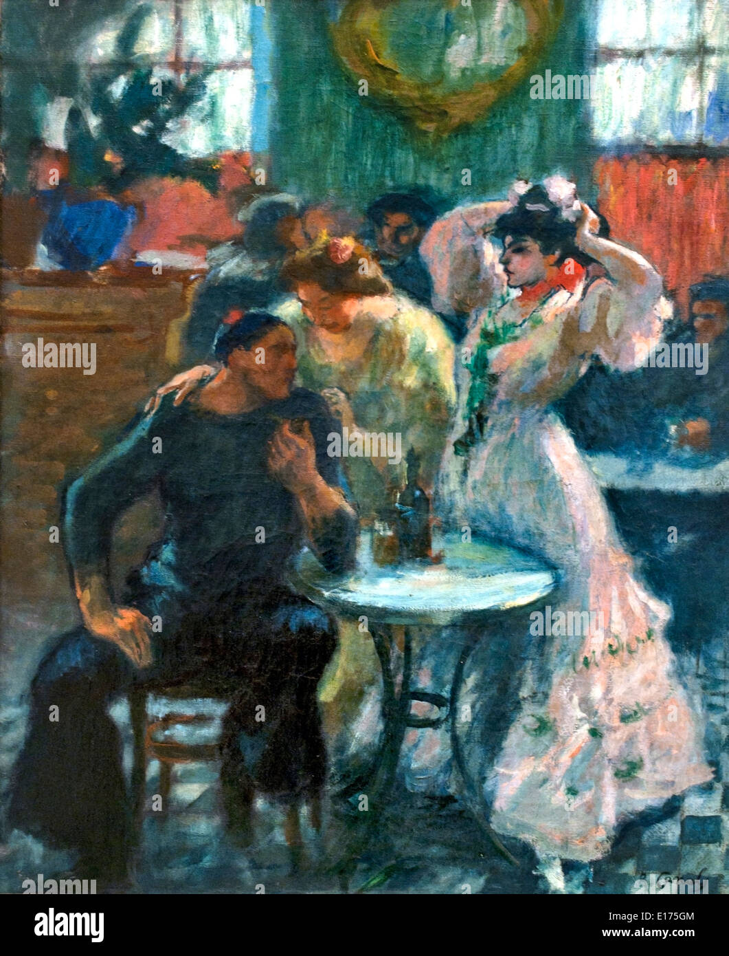In der Bar 1910 Ricard Kanäle 1876-1931 Spanien Spanisch Stockfoto