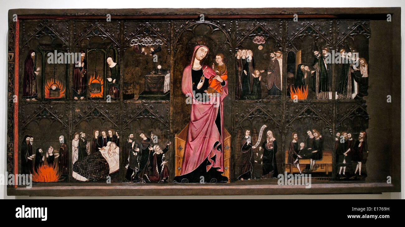 Fronleichnam-Master Vallbona de les Monges (Guillem Seguer) Kapelle Corpus Santa Maria mittelalterlichen gotischen Kunst Spanien Spanisch Stockfoto