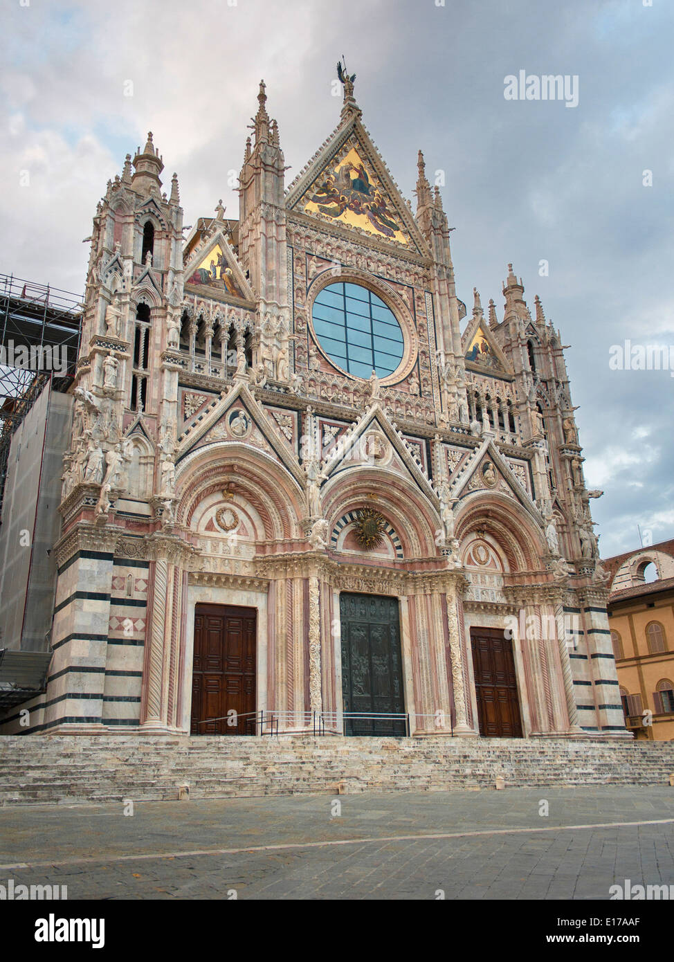 Kathedrale von Santa Maria Assunta in Siena, Toskana, Italien. Stockfoto