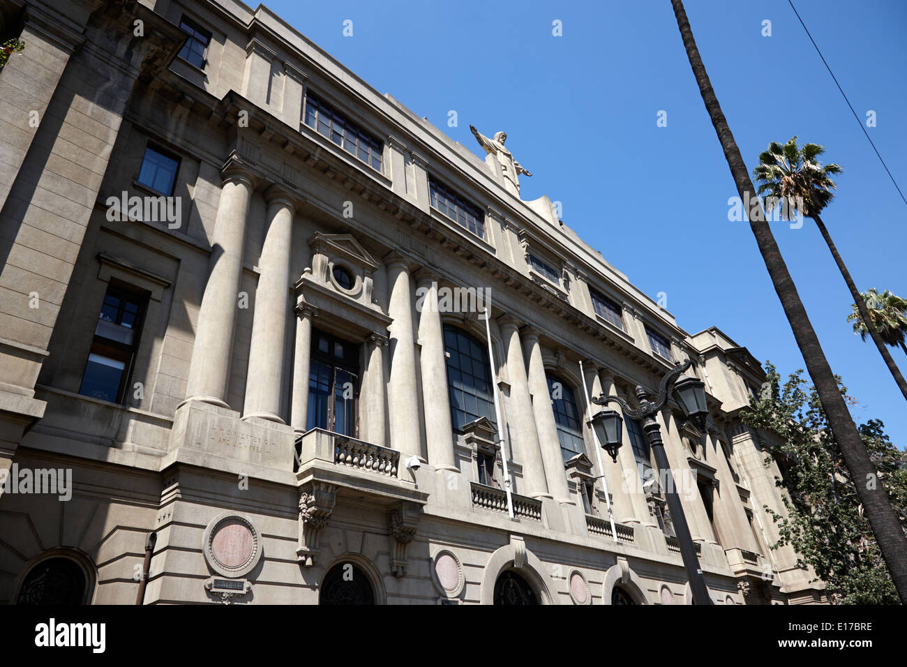 Haupthaus Casa der Päpstlichen Katholischen Universität von Santiago de Chile Stockfoto