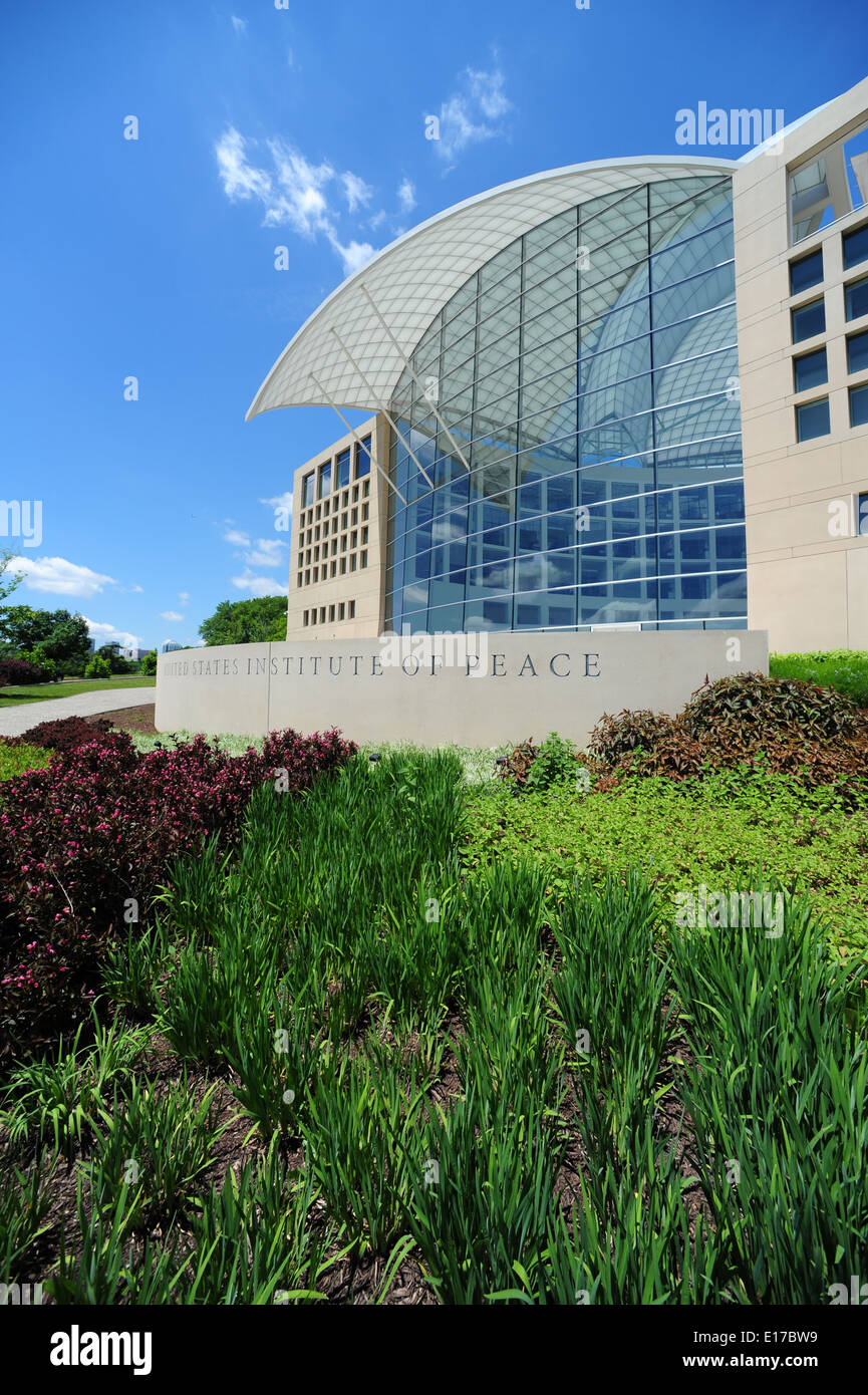 USA Washington DC United States Institute für Frieden USIP äußere Hauptsitz Gebäudehülle Stockfoto