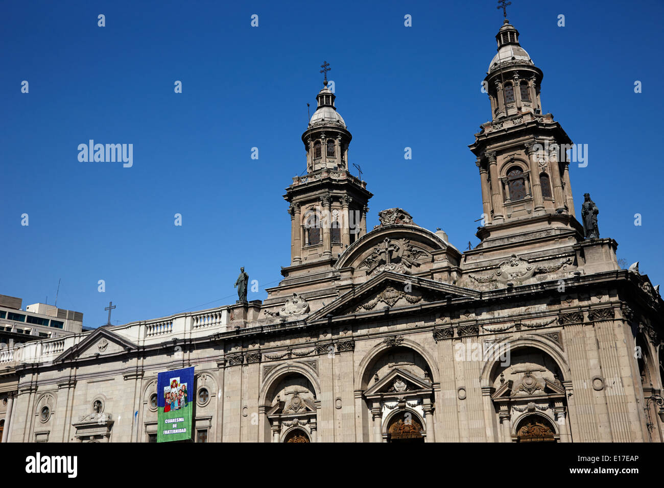 Metropolitan Kathedrale Santiago Chile Stockfoto