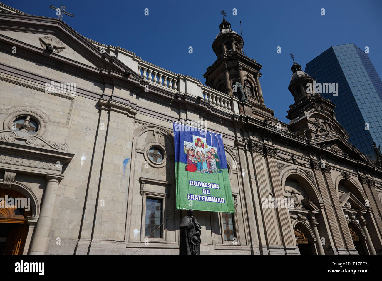 Parroquia del Sagrario Metropolitan Kathedrale Santiago Chile Stockfoto