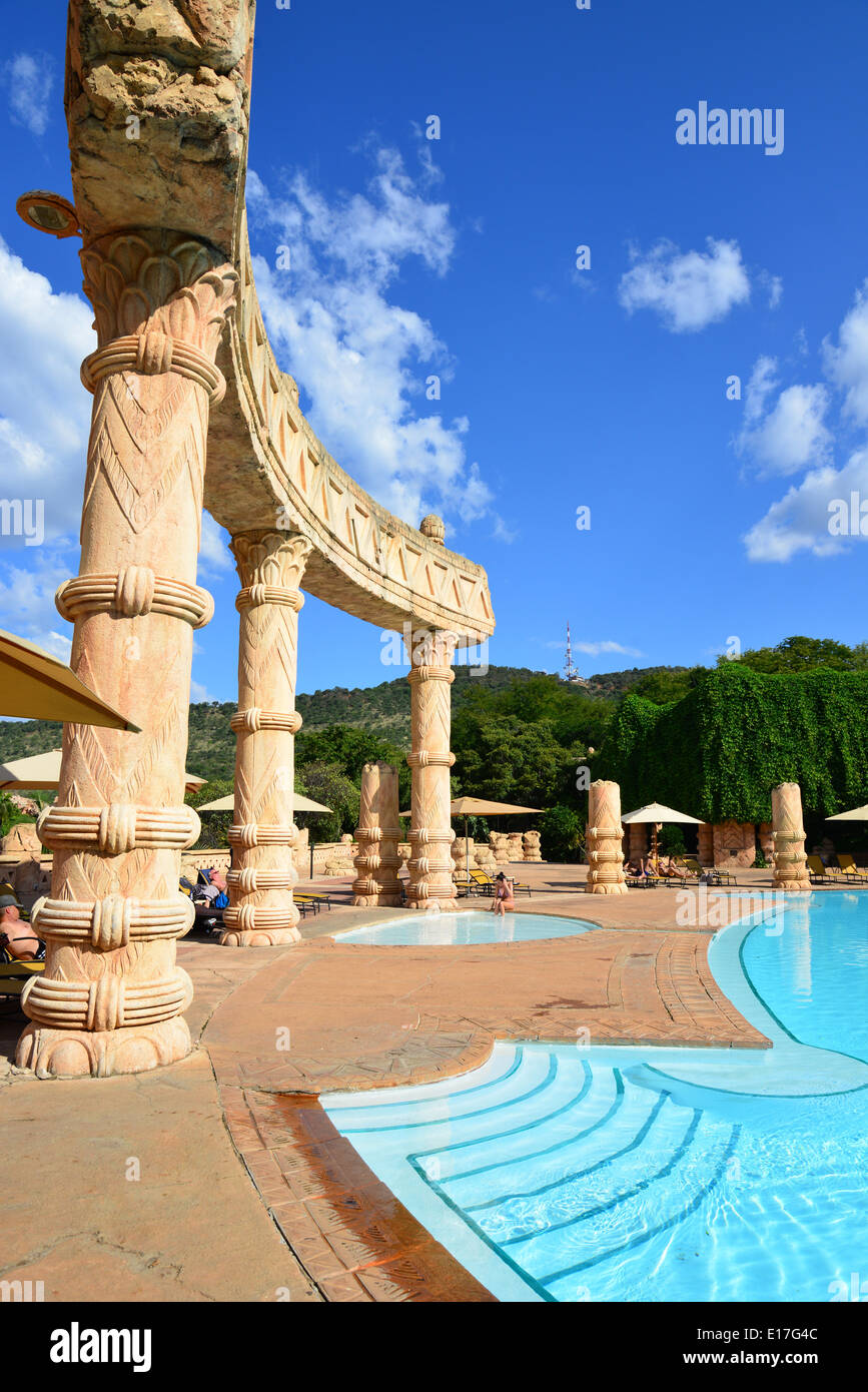 Der Königlichen Bäder, Valley of Waves, Sun City Resort, Pilanesberg, North West Province, Südafrika Stockfoto