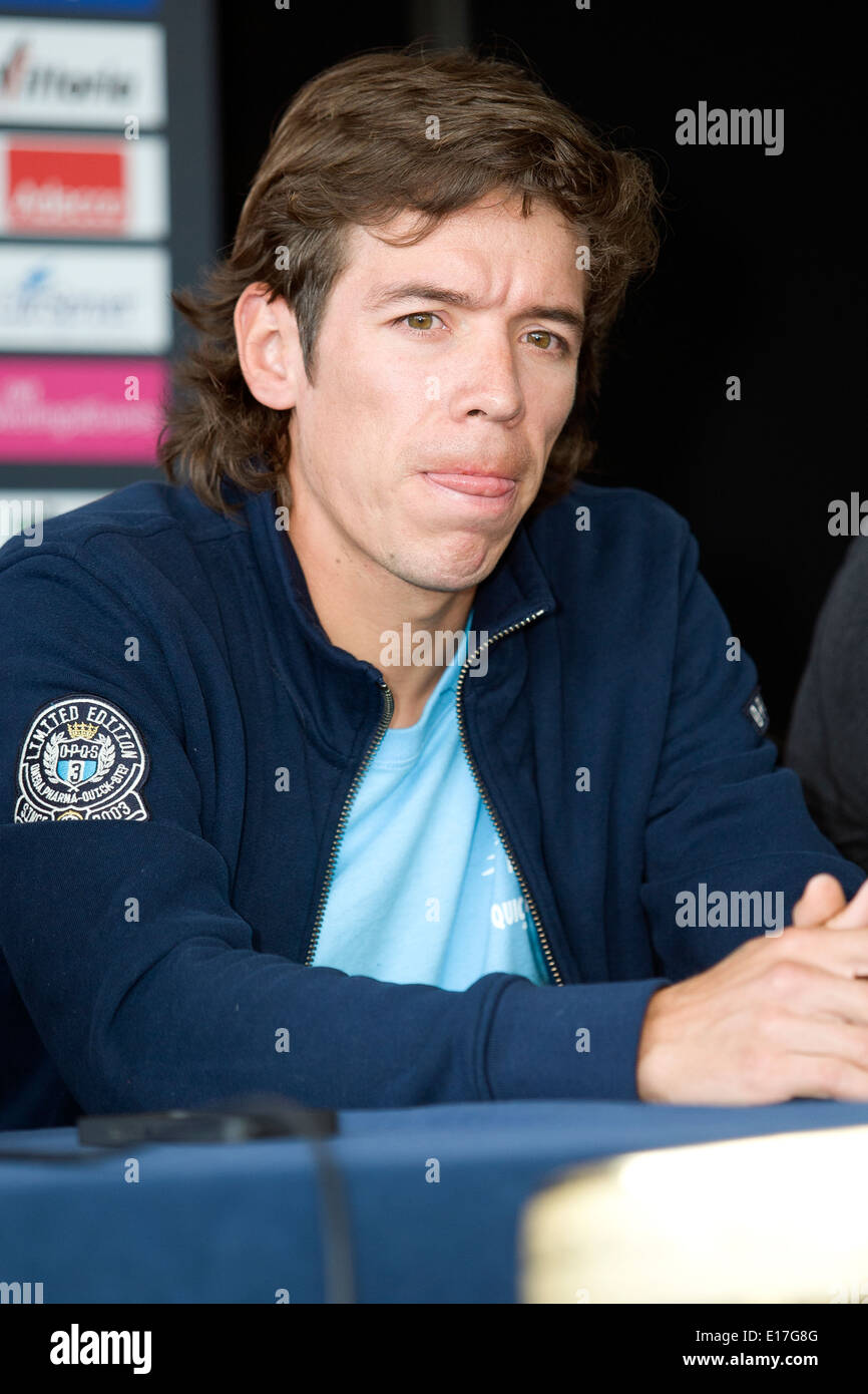 Belfast, UK 8. Mai 2014 Rigoberto Uran Uran beim Giro d ' Italia Pressekonferenz, Belfast Stockfoto