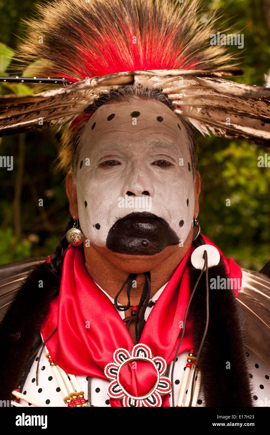Indischen Nation Pow Wow am Tag Pause Kulturzentrum im Entdeckerpark Stockfoto