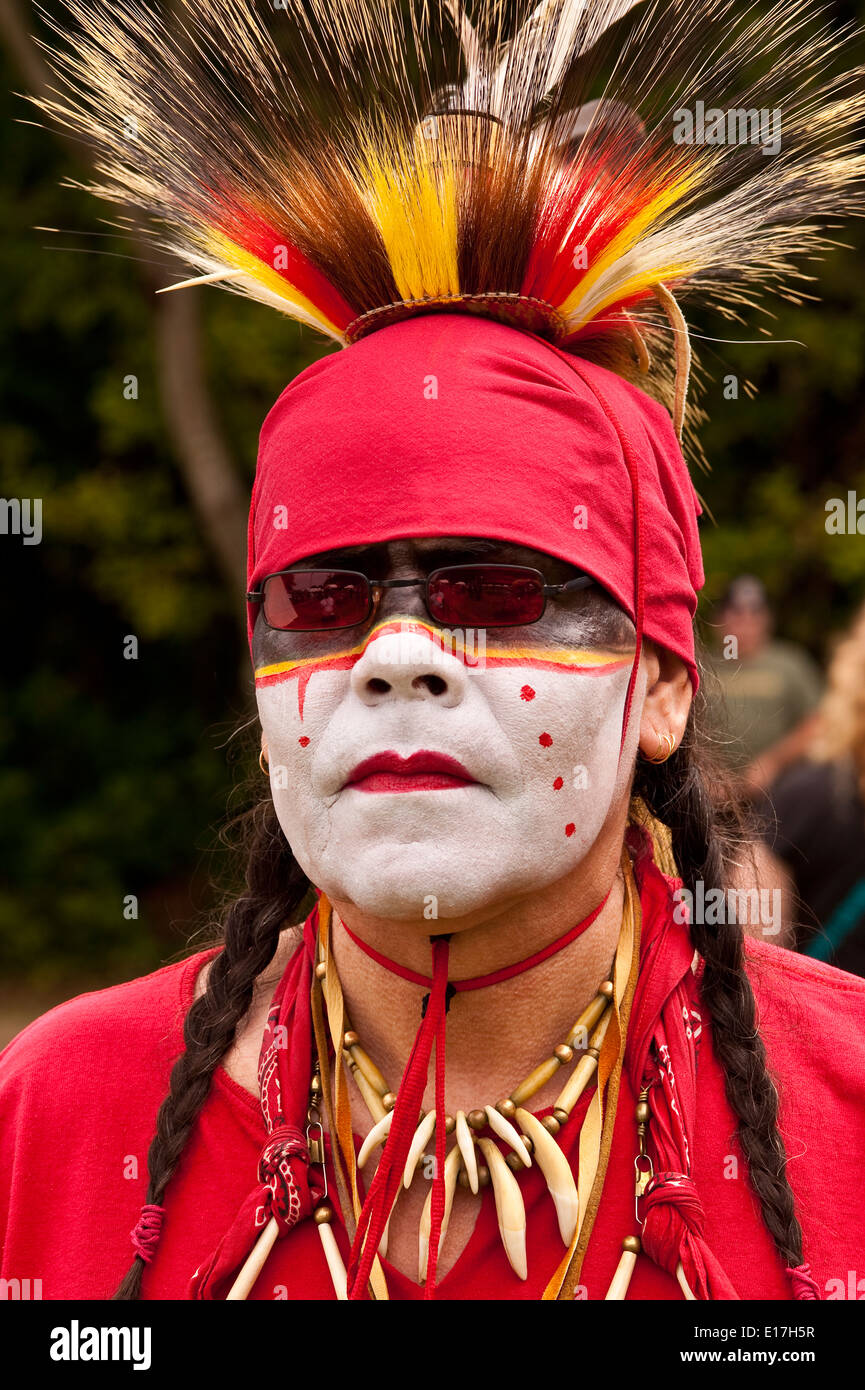 Indischen Nation Pow Wow am Tag Pause Kulturzentrum im Entdeckerpark Stockfoto