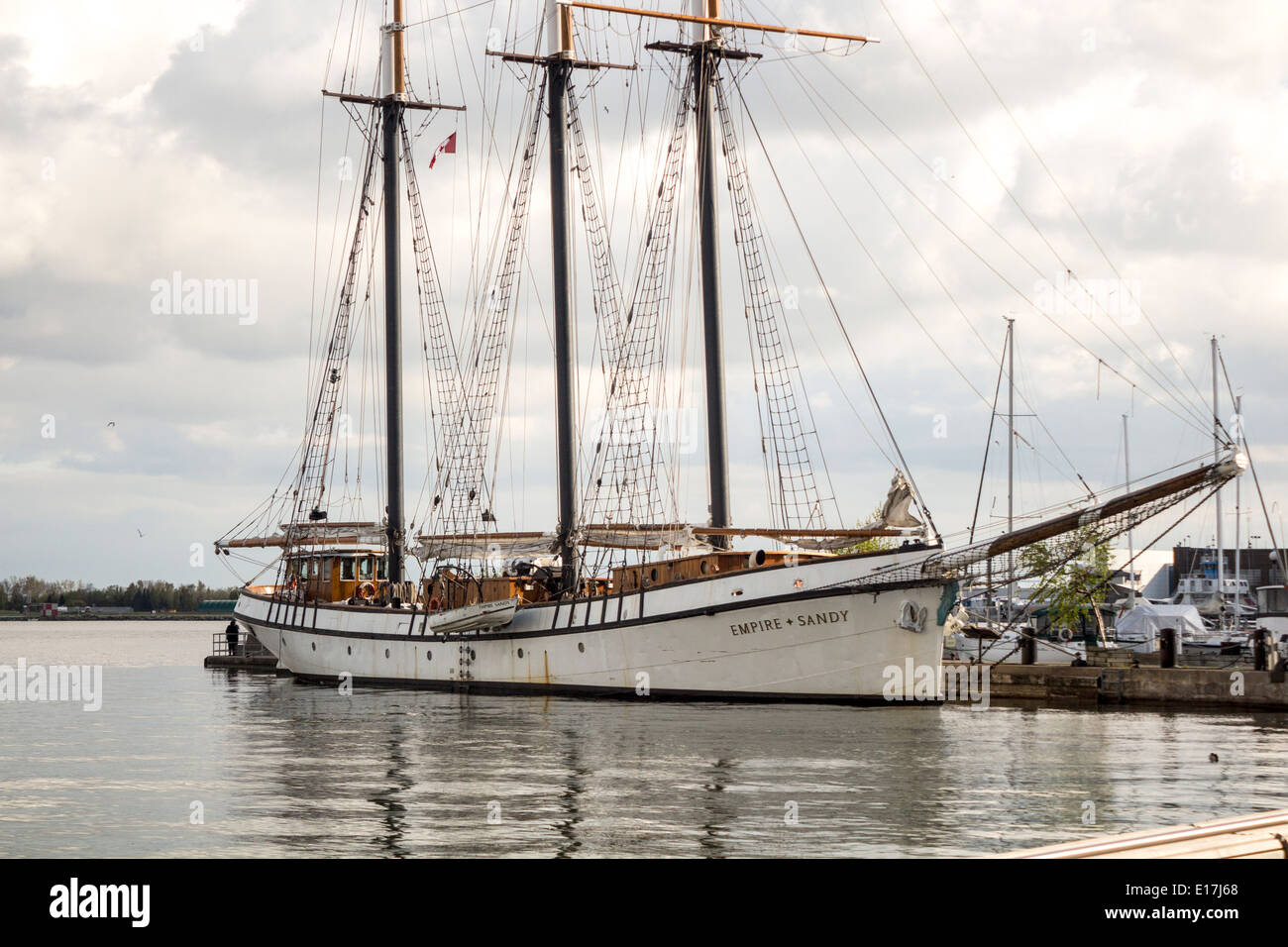 Großsegler angedockt The Empire Sandy im Hafen von Toronto Stockfoto