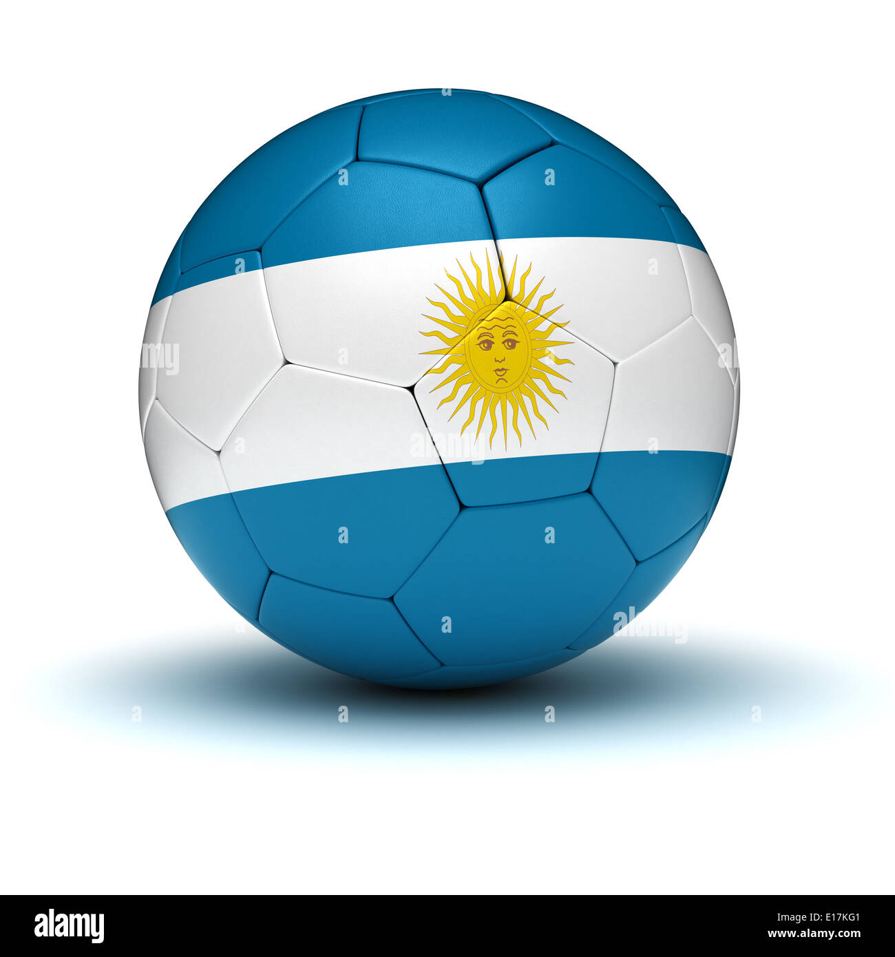 Argentinische Fußball (isoliert mit Clipping-Pfad) Stockfoto