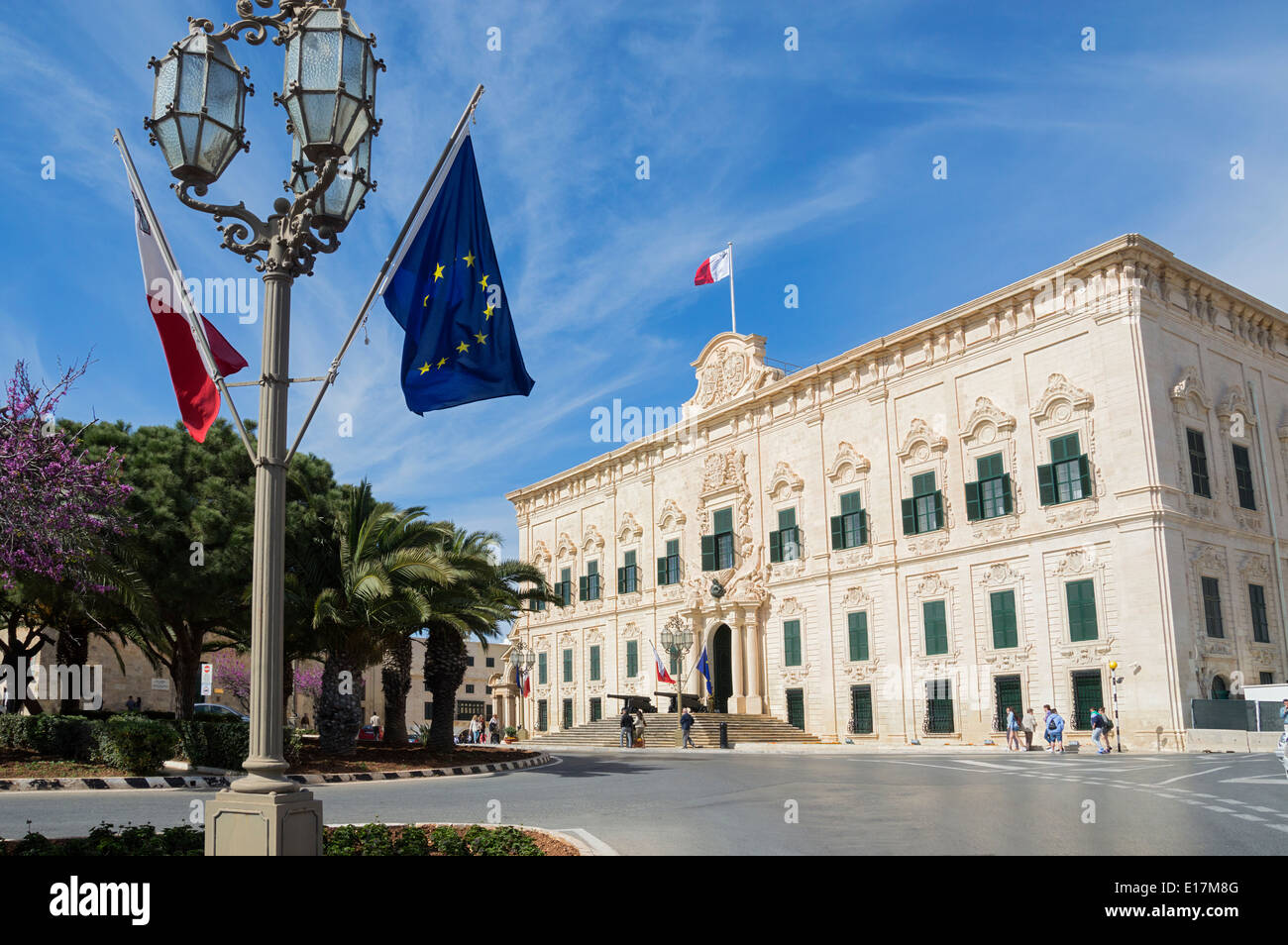 Valletta, des Premierministers Wohnsitz, Malta, Europa. Stockfoto