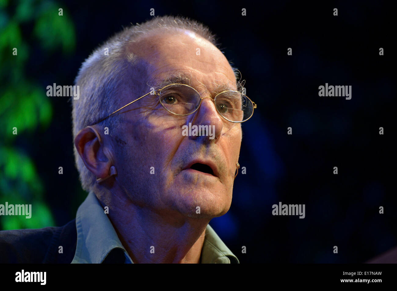 Hay on Wye, Wales UK BANK HOLIDAY Montag 26 kann 2014 Genetiker STEVE JONES reden "Ist Gott entstanden" am fünften Tag des Daily Telegraph Heu Literaturfestival 2014, Wales UK Credit: Keith Morris/Alamy Live-Nachrichten Stockfoto
