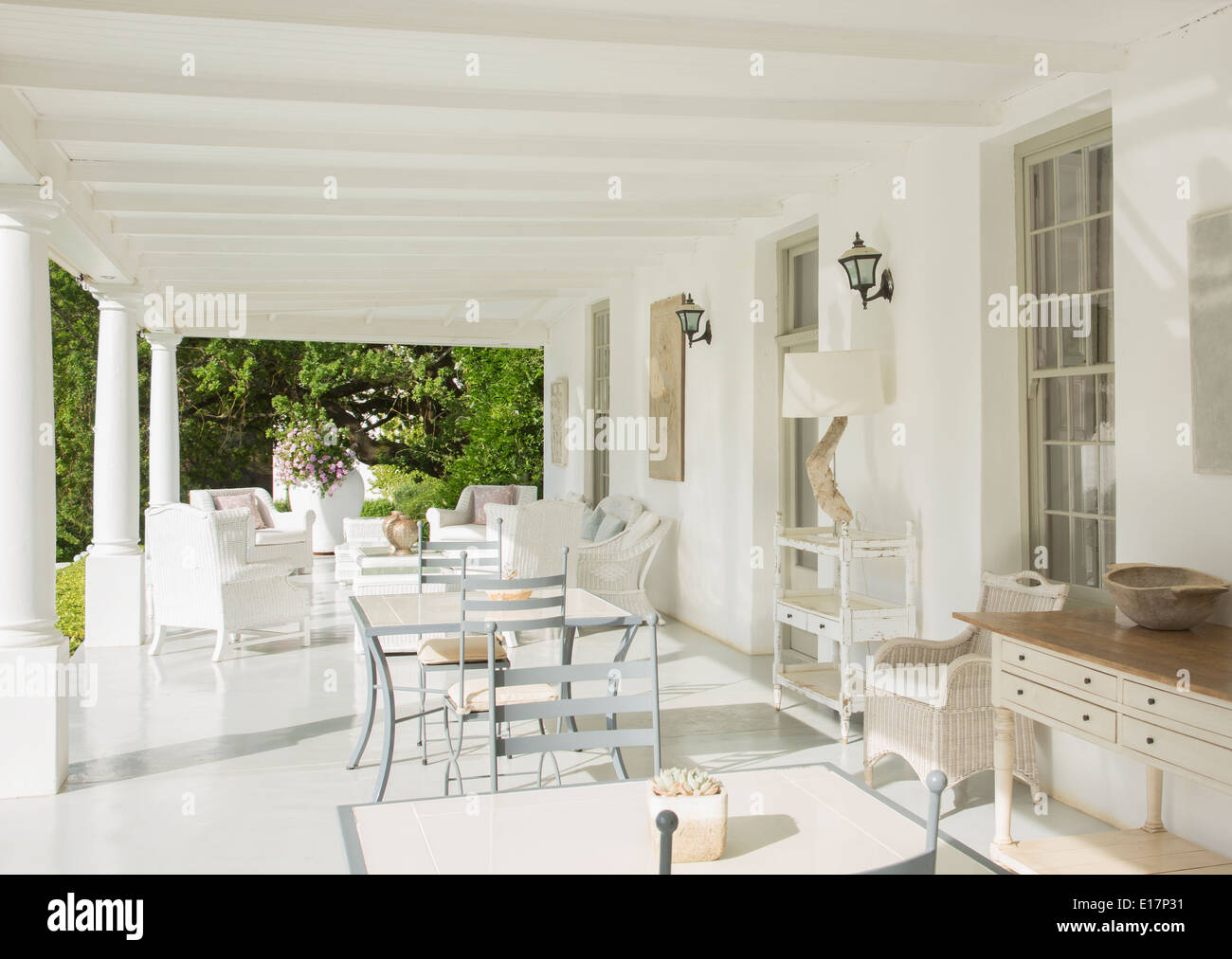 Luxus-Terrasse Stockfoto
