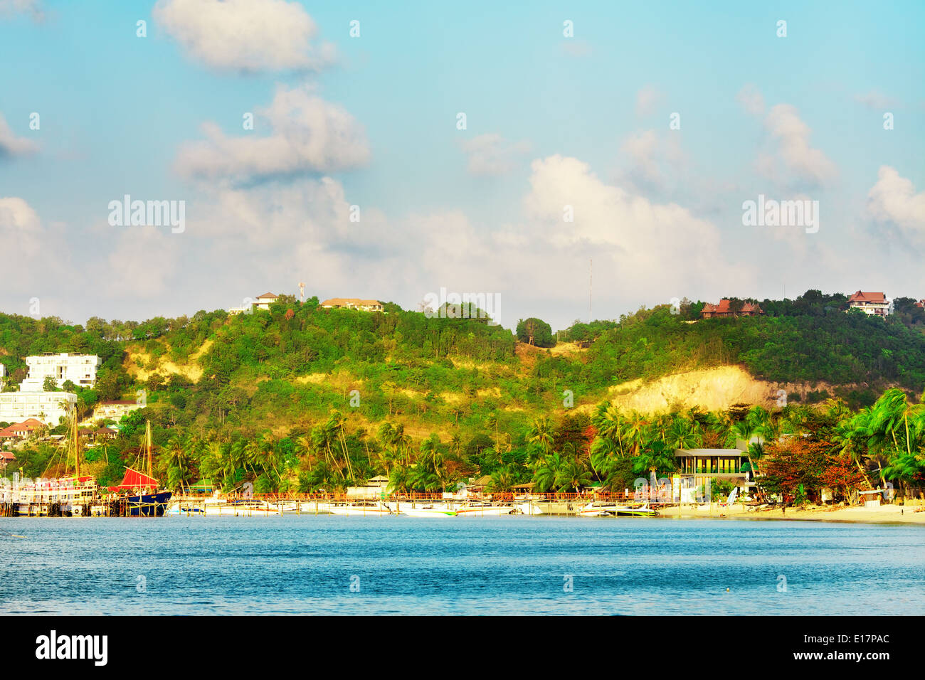 schönen sonnigen Tag am Strand, Samui, thailand Stockfoto
