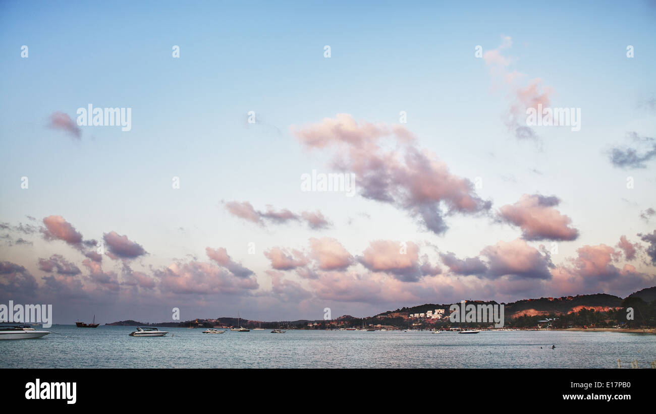schönen Abend am Strand, Samui, thailand Stockfoto