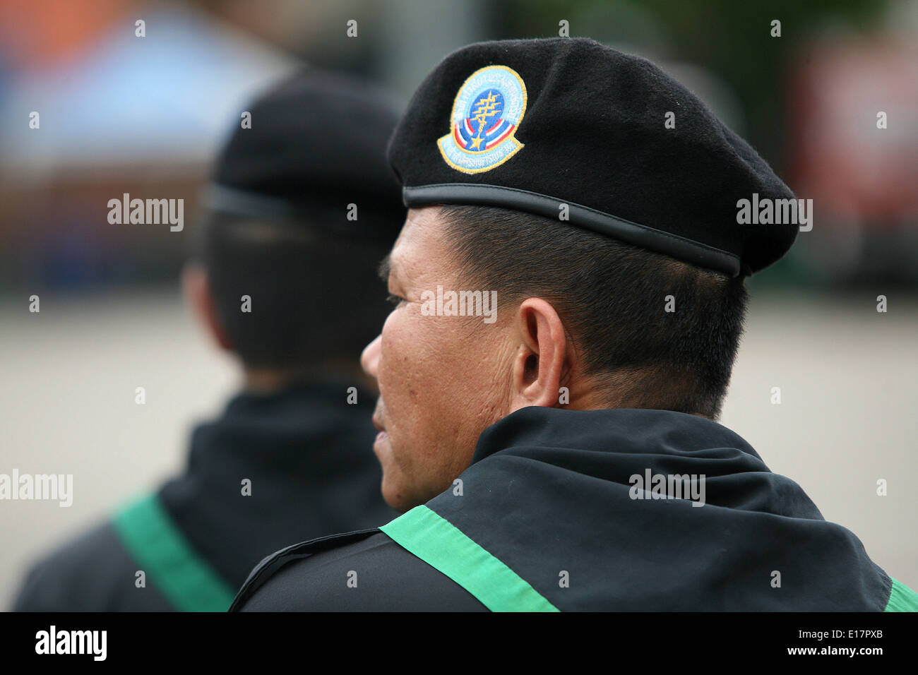 Chiang Mai, Thailand. 26. Mai 2014. Ein Soldat der Royal Thai Army während einer militärischen drill und Anti-Rallye in Chiang Mai, Thailand Credit praktizieren: Rohan Radheya/ZUMAPRESS.com/Alamy Live News Stockfoto