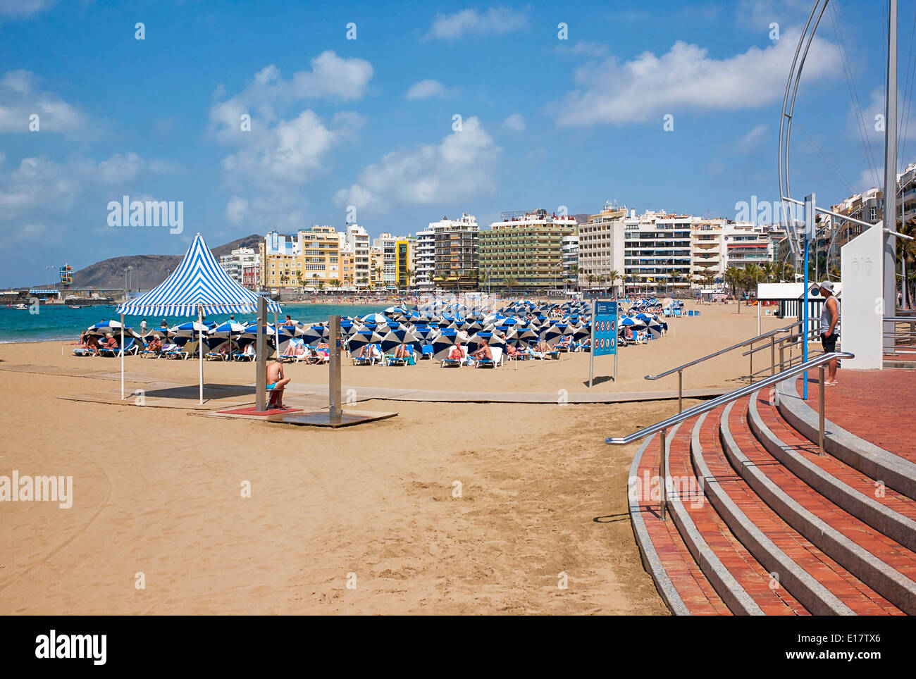 -Canteras Strand-Kanarische Inseln (Spanien). Stockfoto