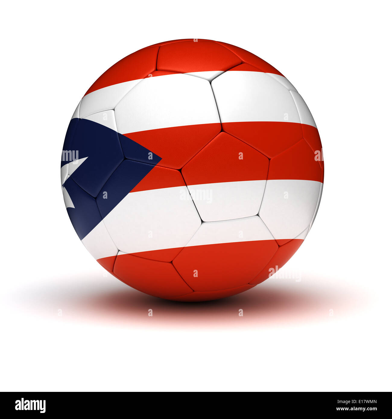 Puerto Rican Fußball (isoliert mit Clipping-Pfad) Stockfoto
