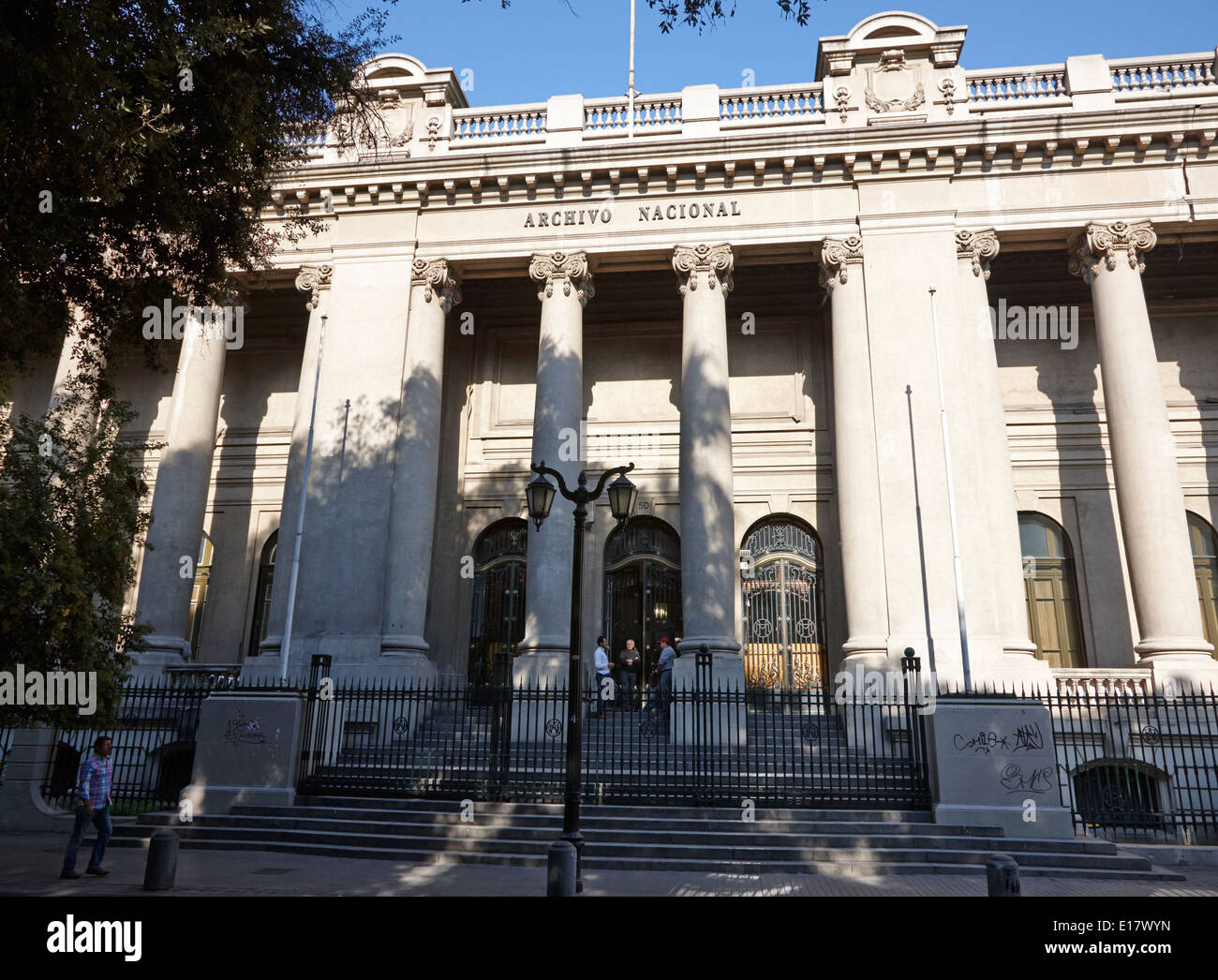 Archivo Nacional Nationalarchiv Gebäude Santiago Chile Stockfoto