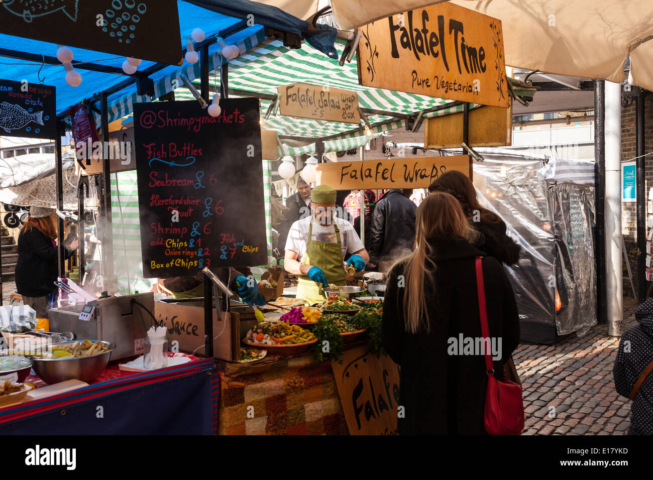 Gargut in Camden Market, London. Stockfoto