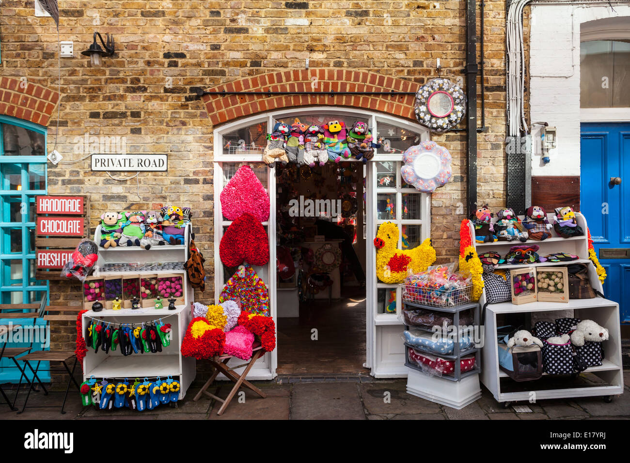 Ein Shop Camden Market, London. Stockfoto