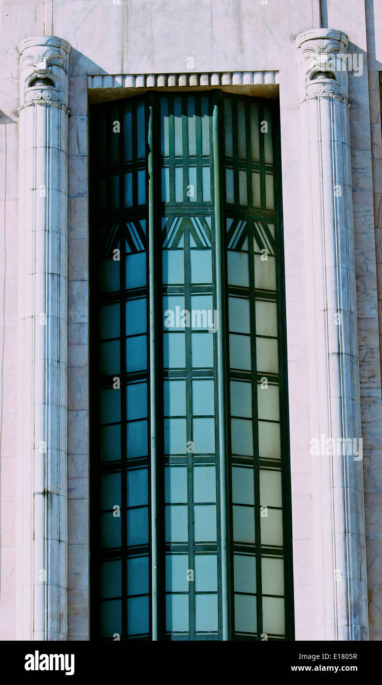 Fassade des Art-Deco-Eden Gebäude einer ehemaligen Theater und Kino jetzt ein Hotel Lissabon-Portugal-Westeuropa Stockfoto