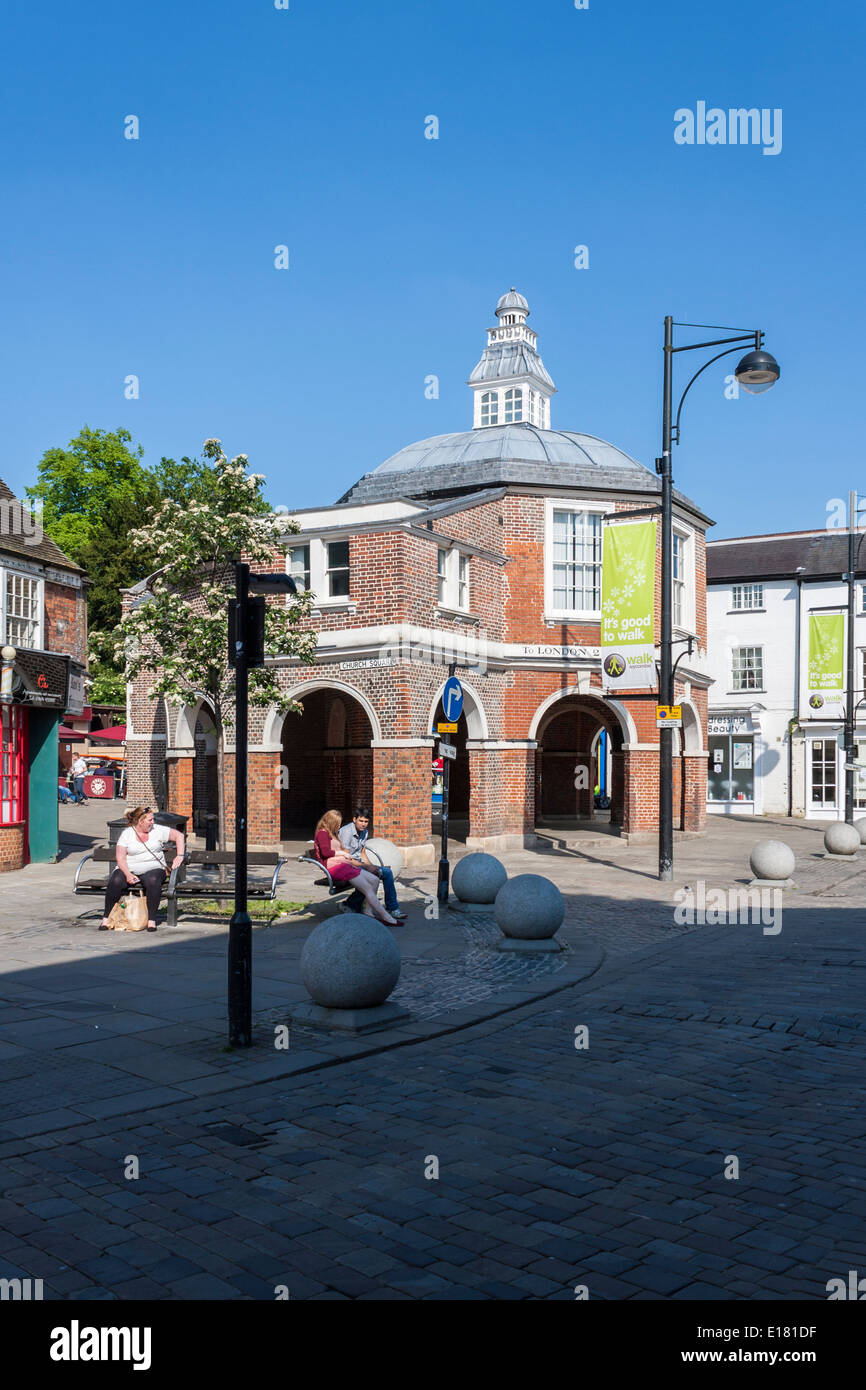 Markt Häuschen, Grade II denkmalgeschütztes Gebäude, High Wycombe, Buckinghamshire, England, GB, UK. Stockfoto