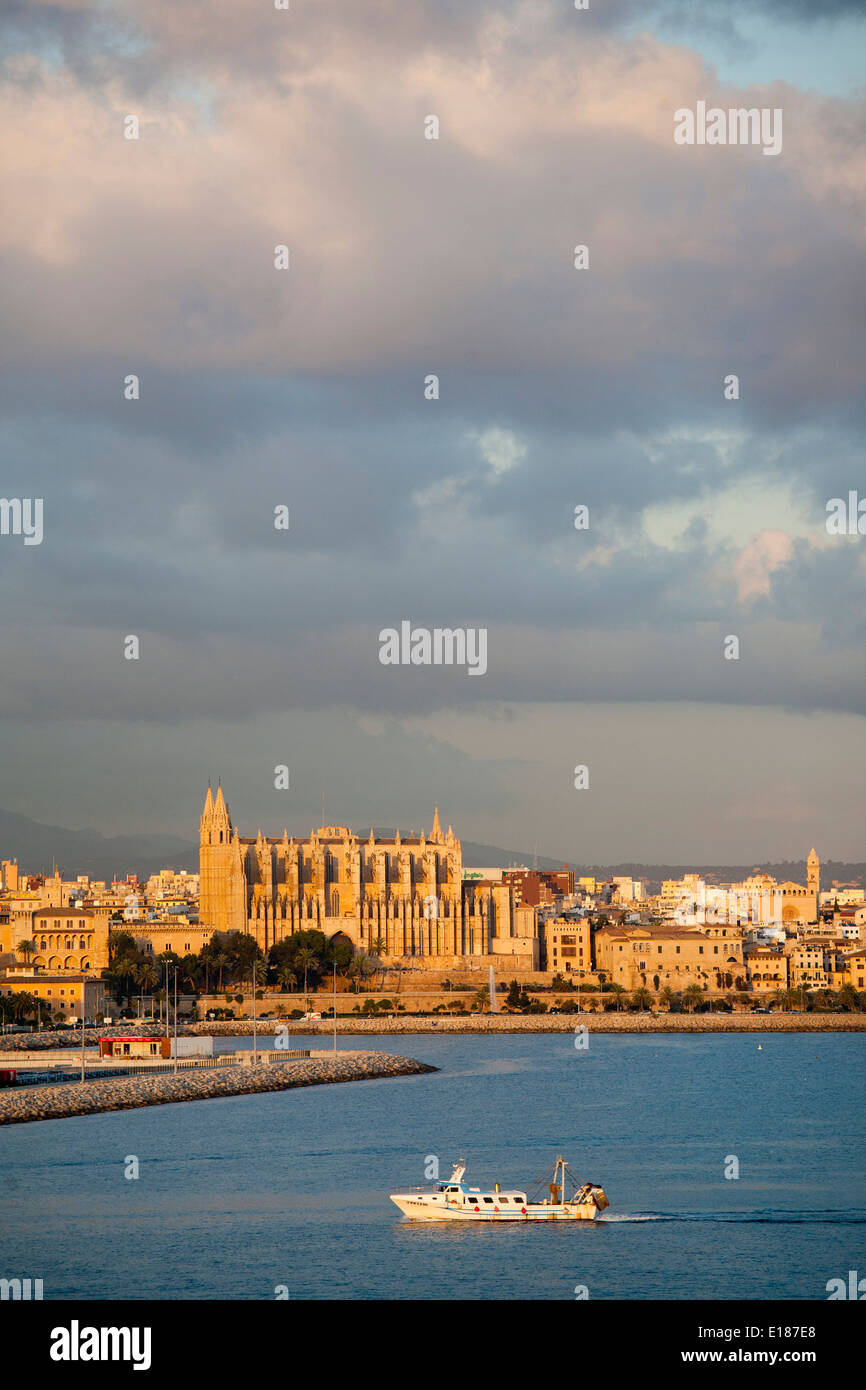 Panoramablick, Palma De Mallorca, Insel Mallorca, Spanien, Europa Stockfoto