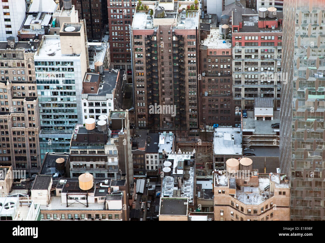 Ansicht von New York City, New York, Vereinigte Staaten von Amerika Stockfoto