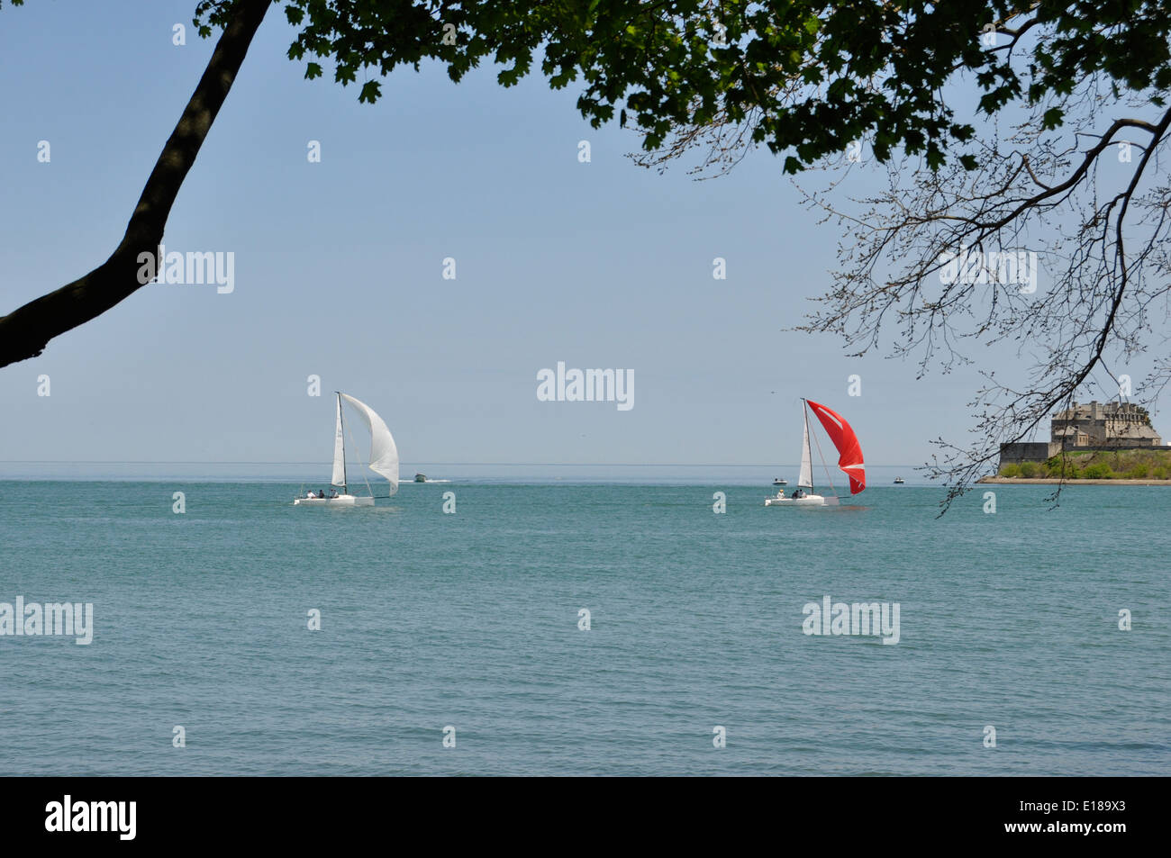 Segeln in Niagara auf dem See Stockfoto