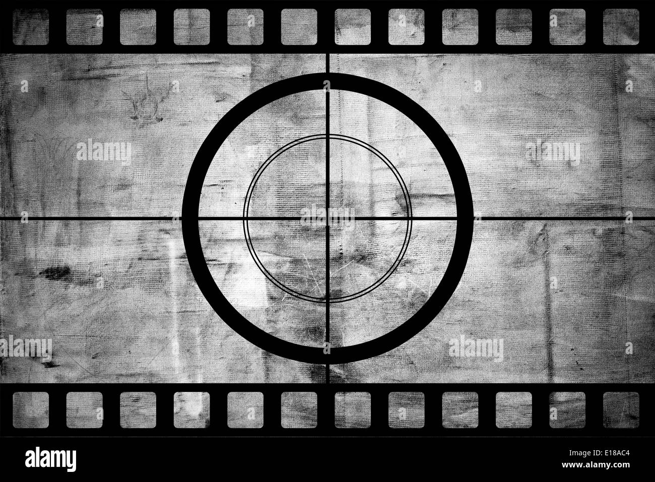 Vintage Film Filmstreifen mit Countdown Grenze über Grunge Hintergrund Stockfoto