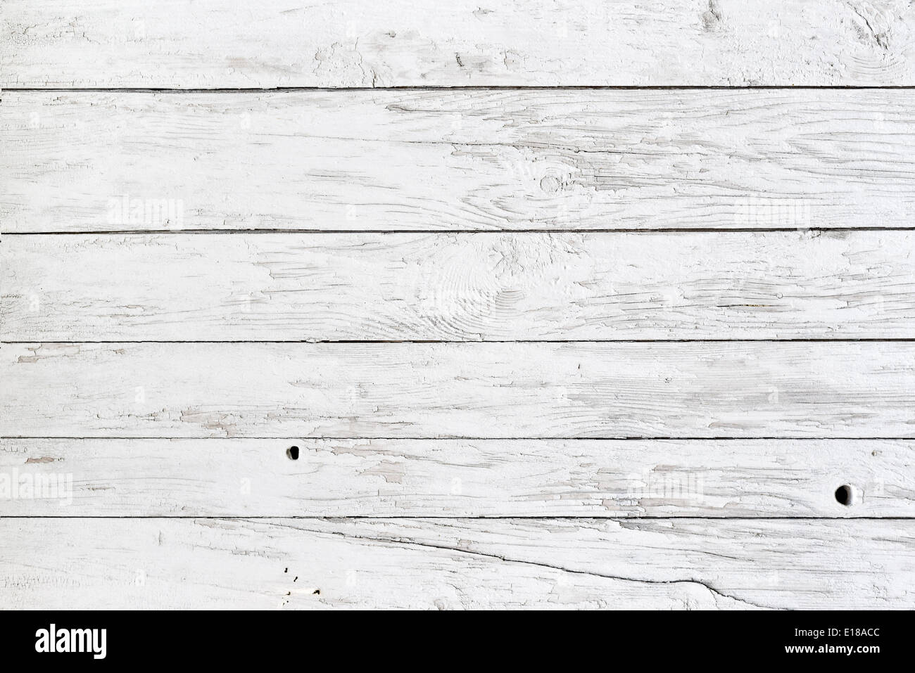 Weiße Holzplanken Textur als natürlichen Hintergrund Stockfoto