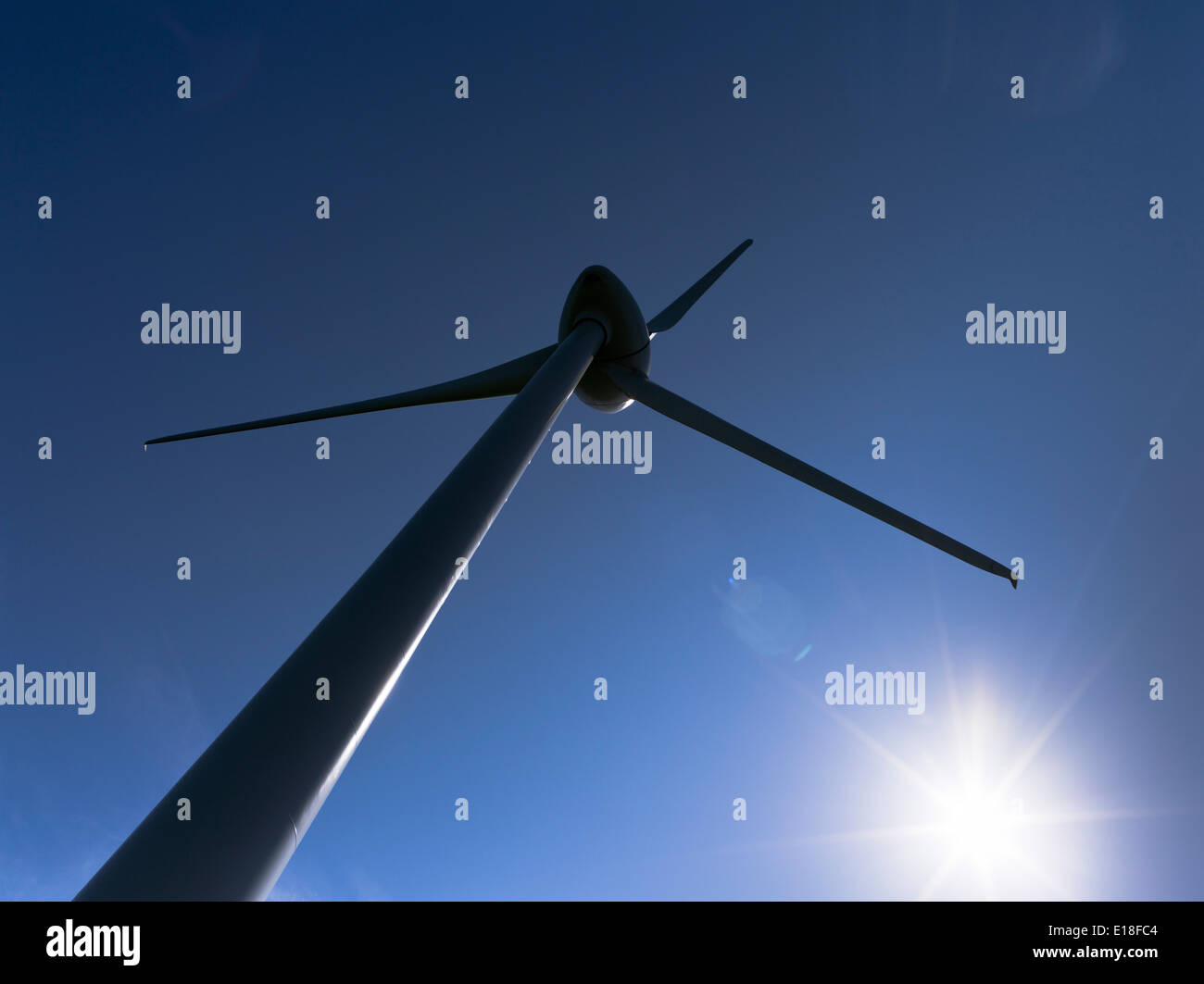 Dh Shapinsay Development Trust SHAPINSAY ORKNEY SDT Gemeinschaft Turbinenschaufeln wind Single close up Stockfoto