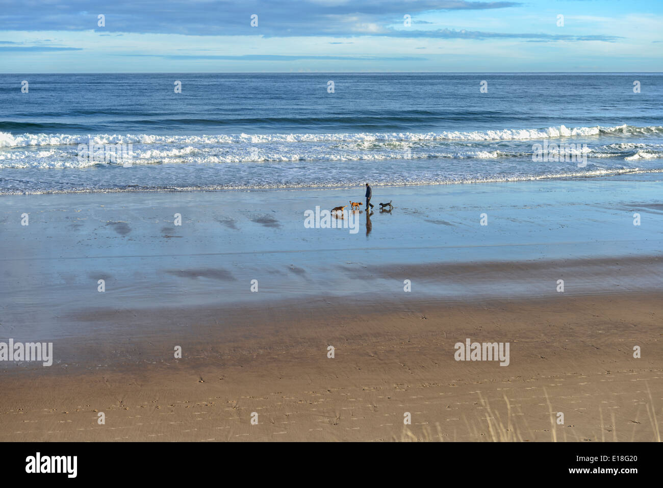 Cullen Sandy Beach, Schottland Stockfoto