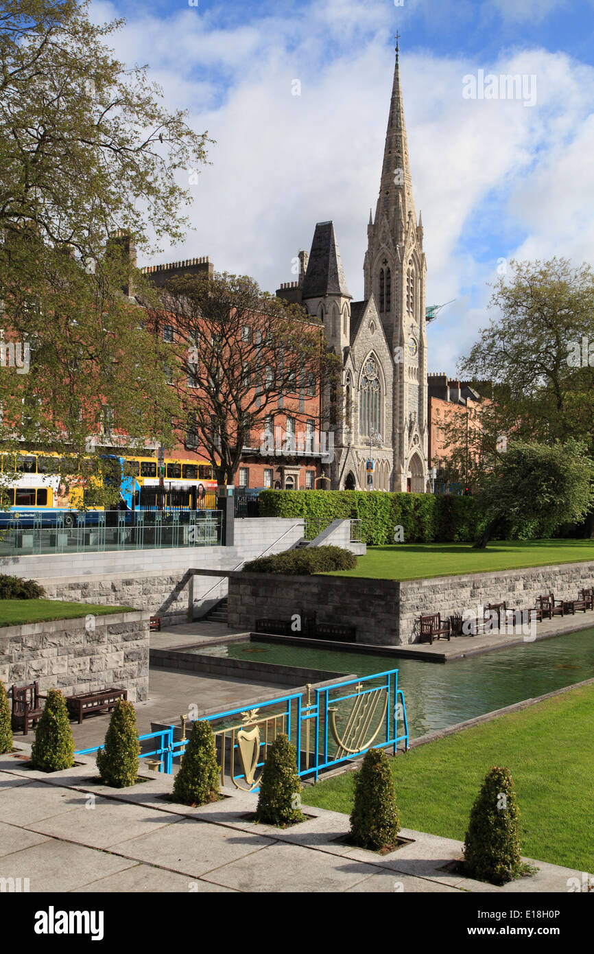 Irland, Dublin, Garden of Remembrance, Abtei Presbyterianische Kirche, Stockfoto