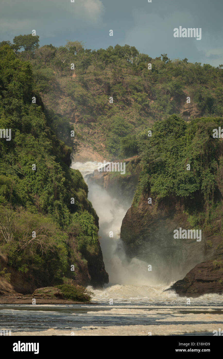 Murchison fällt auf den Fluss Nil - Uganda, Ostafrika. Stockfoto