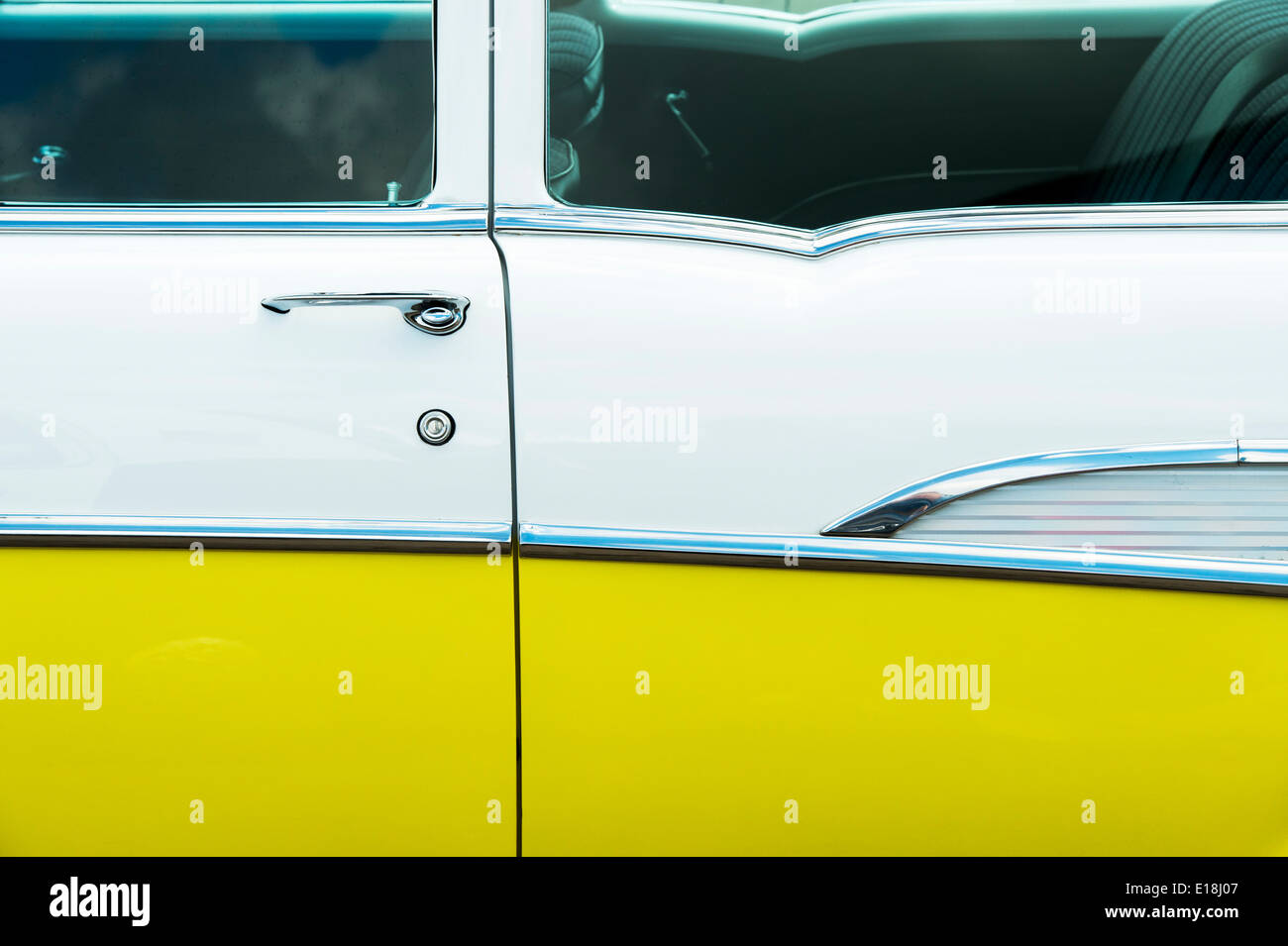 1957 Chevrolet Bel Air. Chevy. Amerikanische Oldtimer Stockfoto