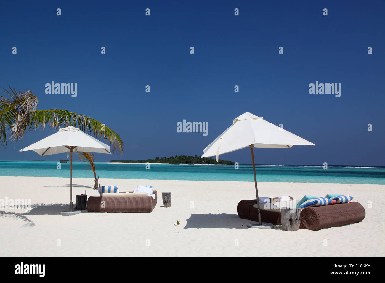 Urlaub am Strand Stockfoto