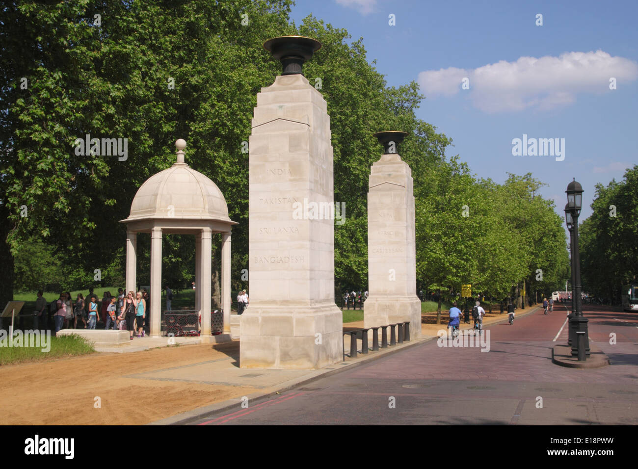 Commonwealth-Soldaten Krieg Memorial Constitution Hill London Stockfoto