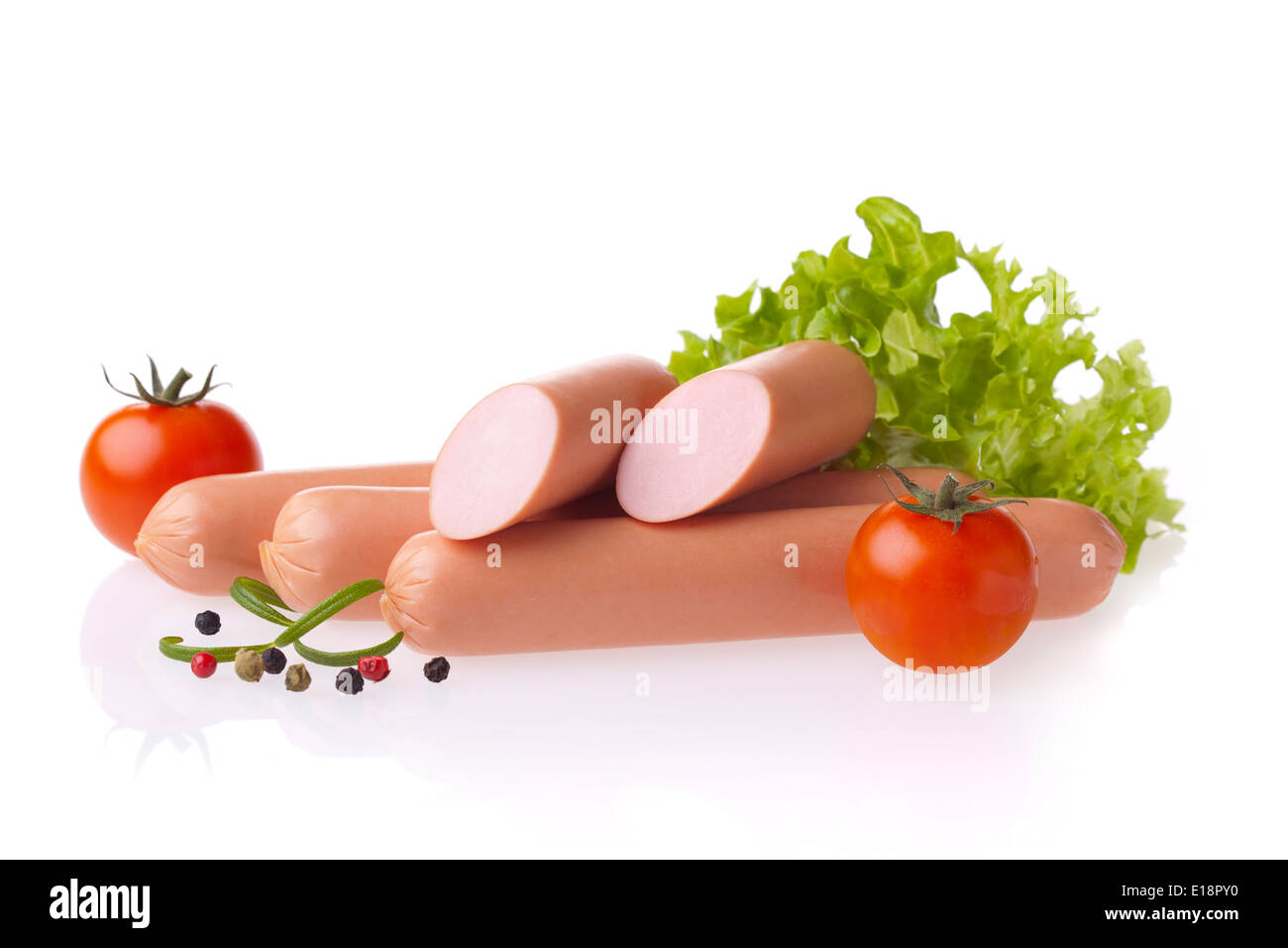 Neue Hot-Dog-Wurst Stockfoto