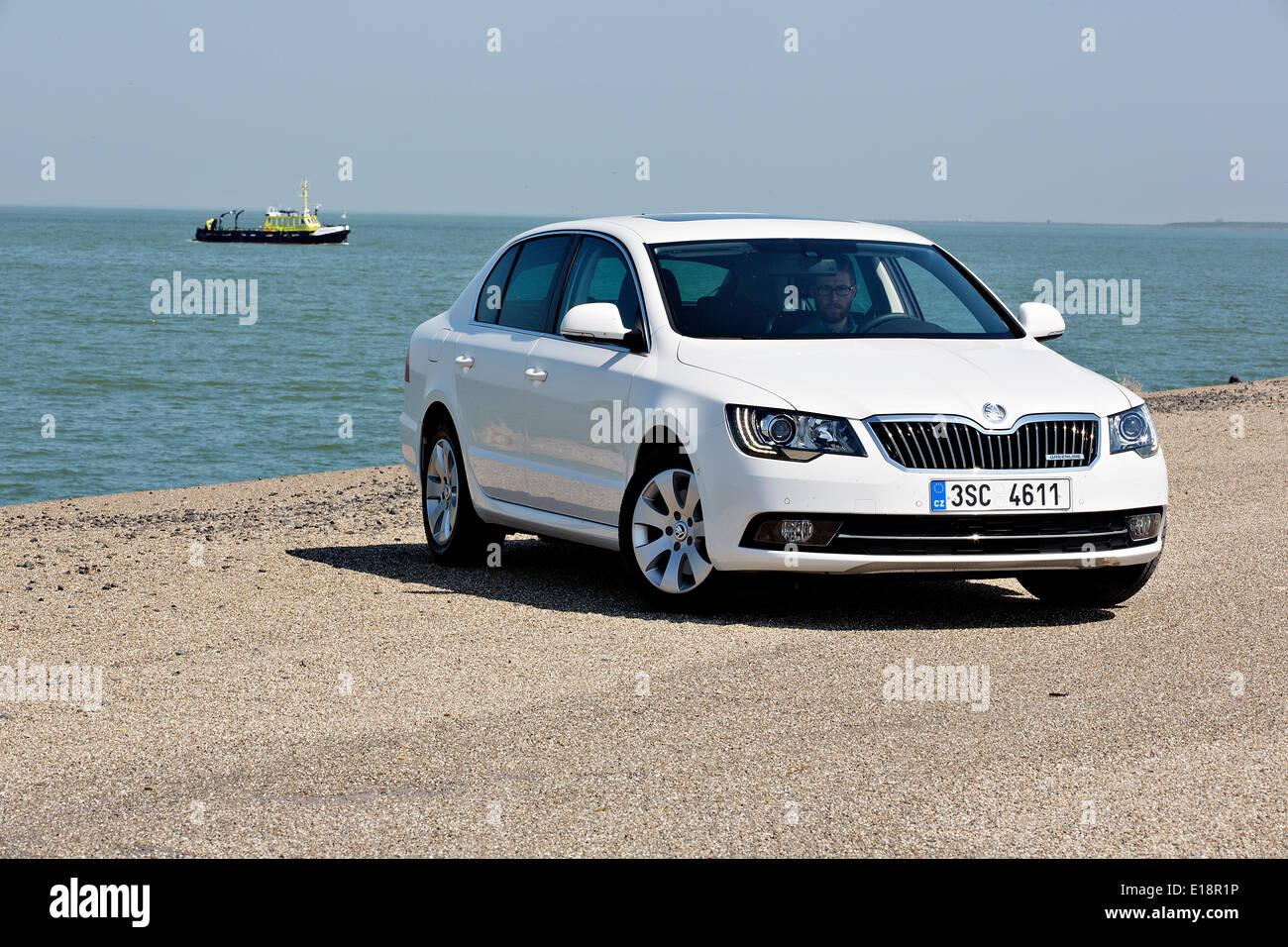 SKODA Superb GreenLine 1,6 TDI 77 kW ist am 19. Mai 2014 in Amsterdam in den Niederlanden gesehen. (CTK Foto/Martin Sterba) Stockfoto