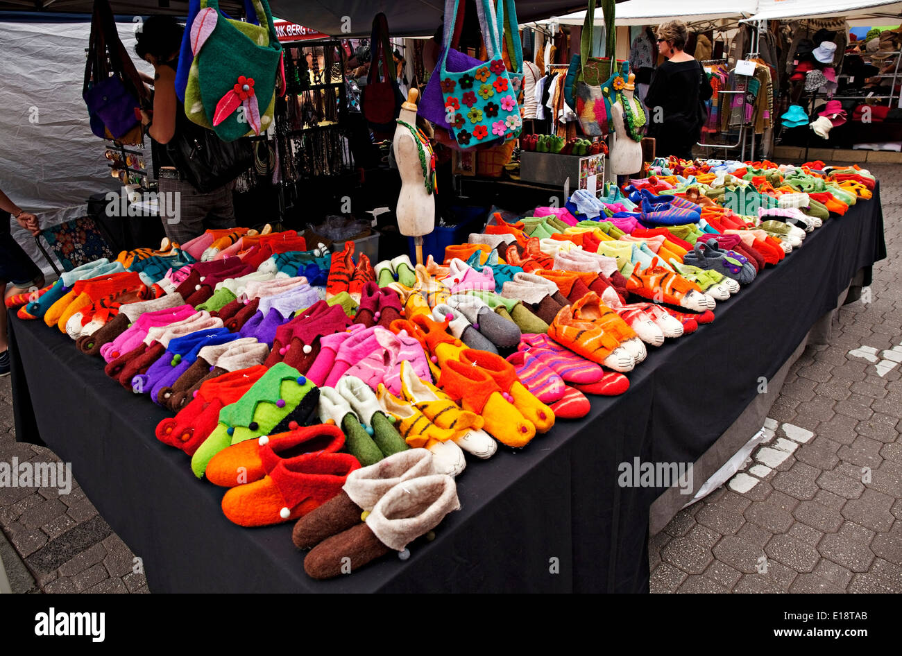 Hobart Australien / die Salamanca Market in Hobart Tasmanien Stockfoto