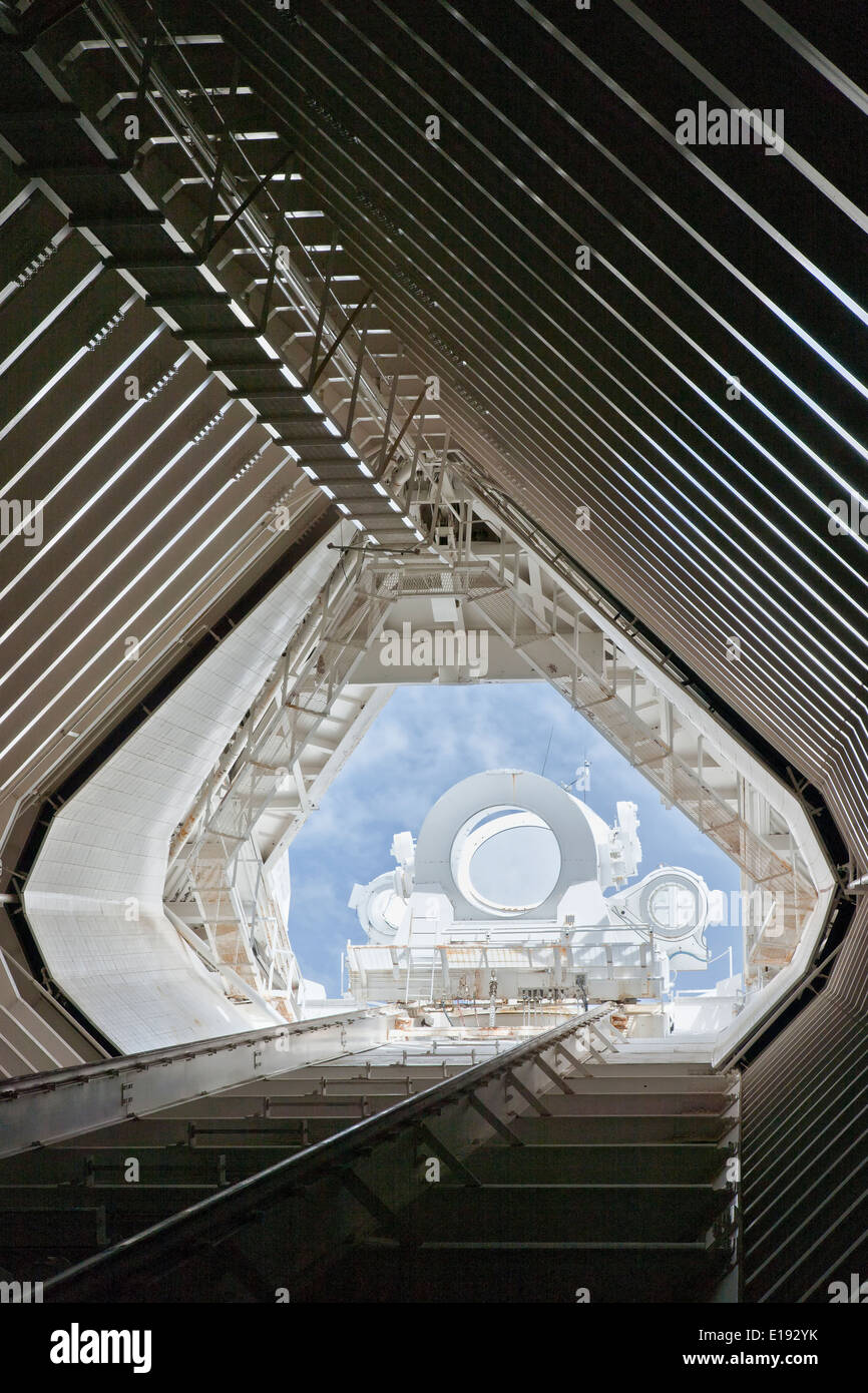 Optische Tunnel, McMath-Pierce Solar Telescope. Stockfoto