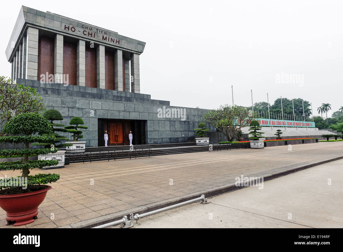 Ho-Chi-Minh-Mausoleum in Hanoi Stockfoto