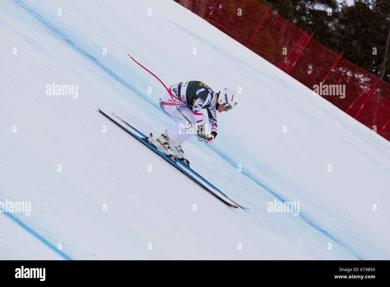 VAL GARDENA - GRÖDENS, Italien 21. Dezember 2013. SCHEIBER Florian (AUT) im Wettbewerb mit der Audi FIS Alpine Ski World Cup Herren Stockfoto