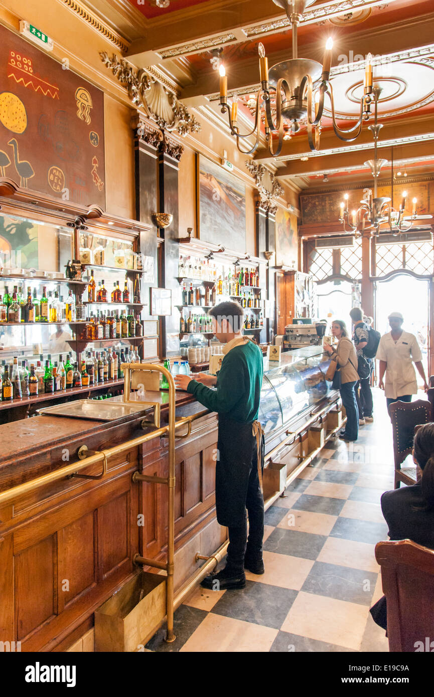 Cafe A Brasileira, Lissabon, Portugal Stockfoto