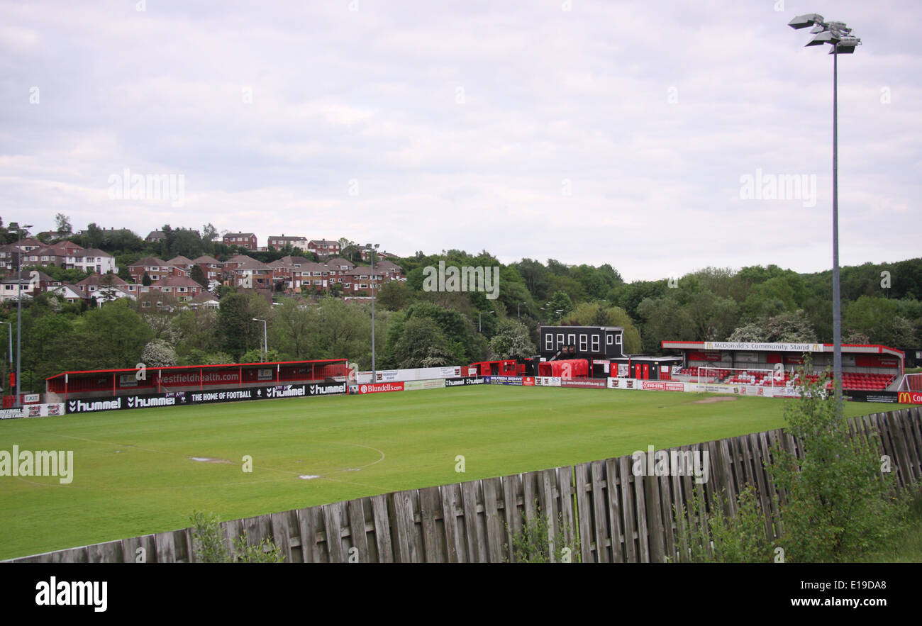 Sheffield Football Club gemahlen; der weltweit erste Fußball-Club, Dronfield, England, UK Stockfoto