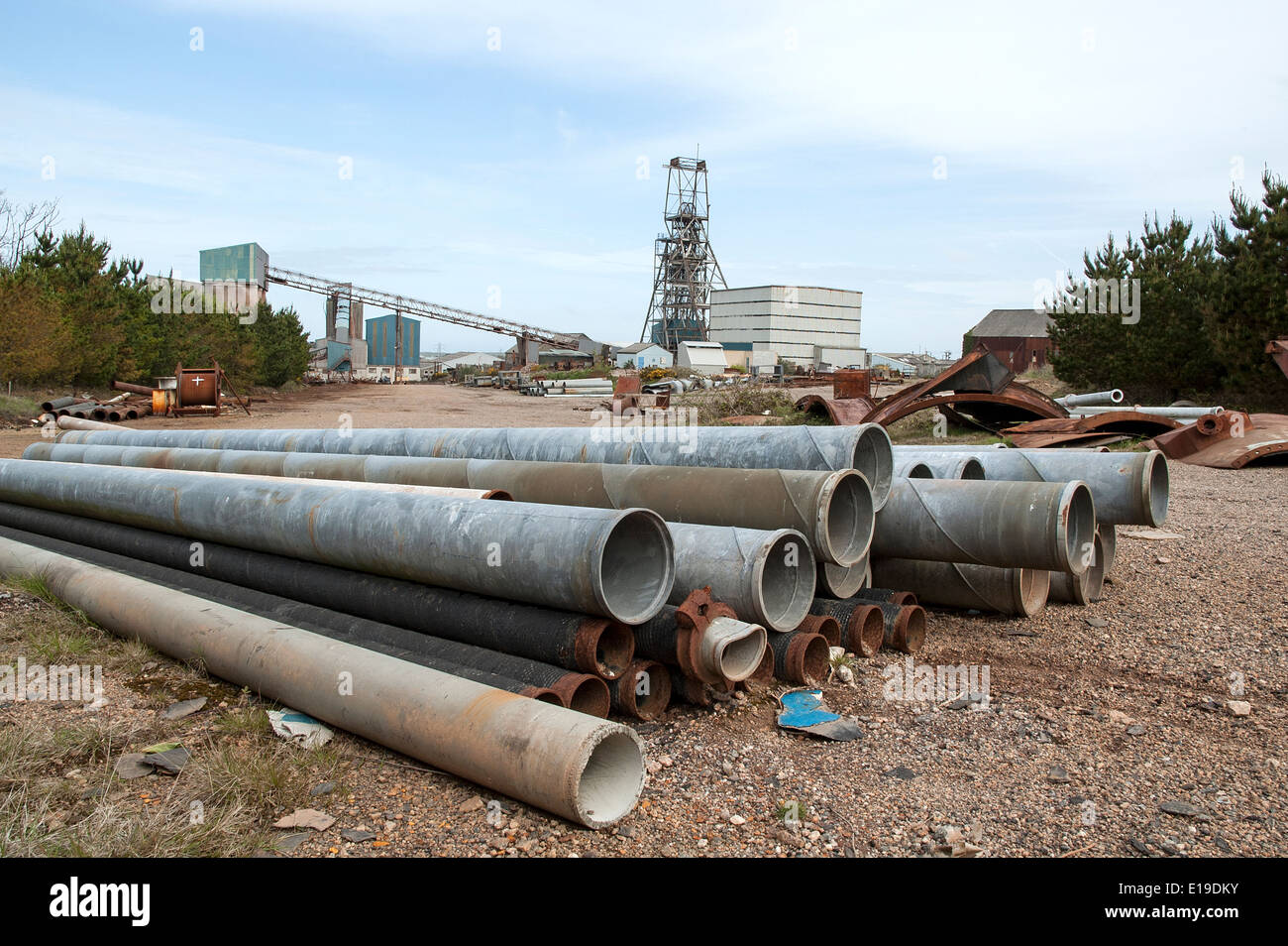 das alte Schloss South Crofty Tin Mine im Pool in der Nähe von Redruth, Cornwall, UK Stockfoto