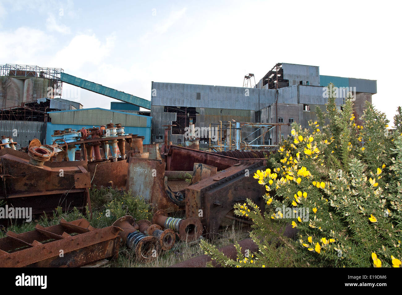 das alte Schloss South Crofty Tin Mine im Pool in der Nähe von Redruth, Cornwall, UK Stockfoto