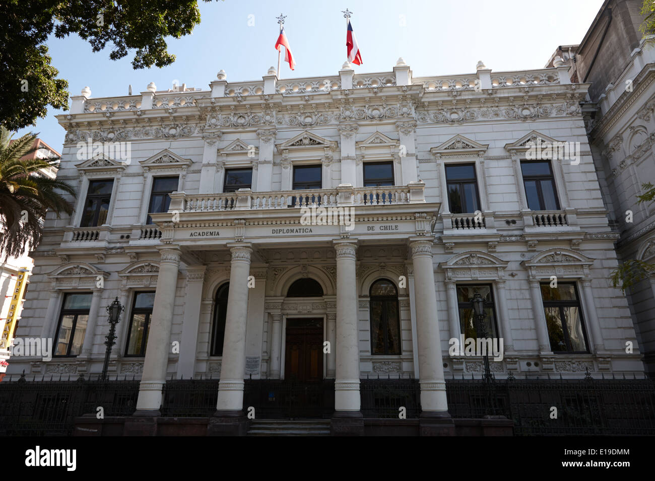 Andres Bello Academia Diplomatica de Chile in Edwards Palast Santiago Chile Stockfoto