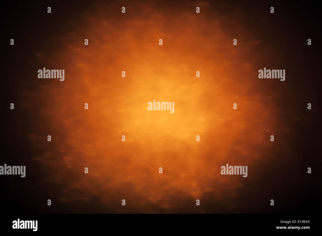 Zusammenfassung Hintergrund mit orange leuchtenden Scheinwerfer Stockfoto